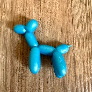 Blue Balloon Dog Figurine Fidget Toy for Kids